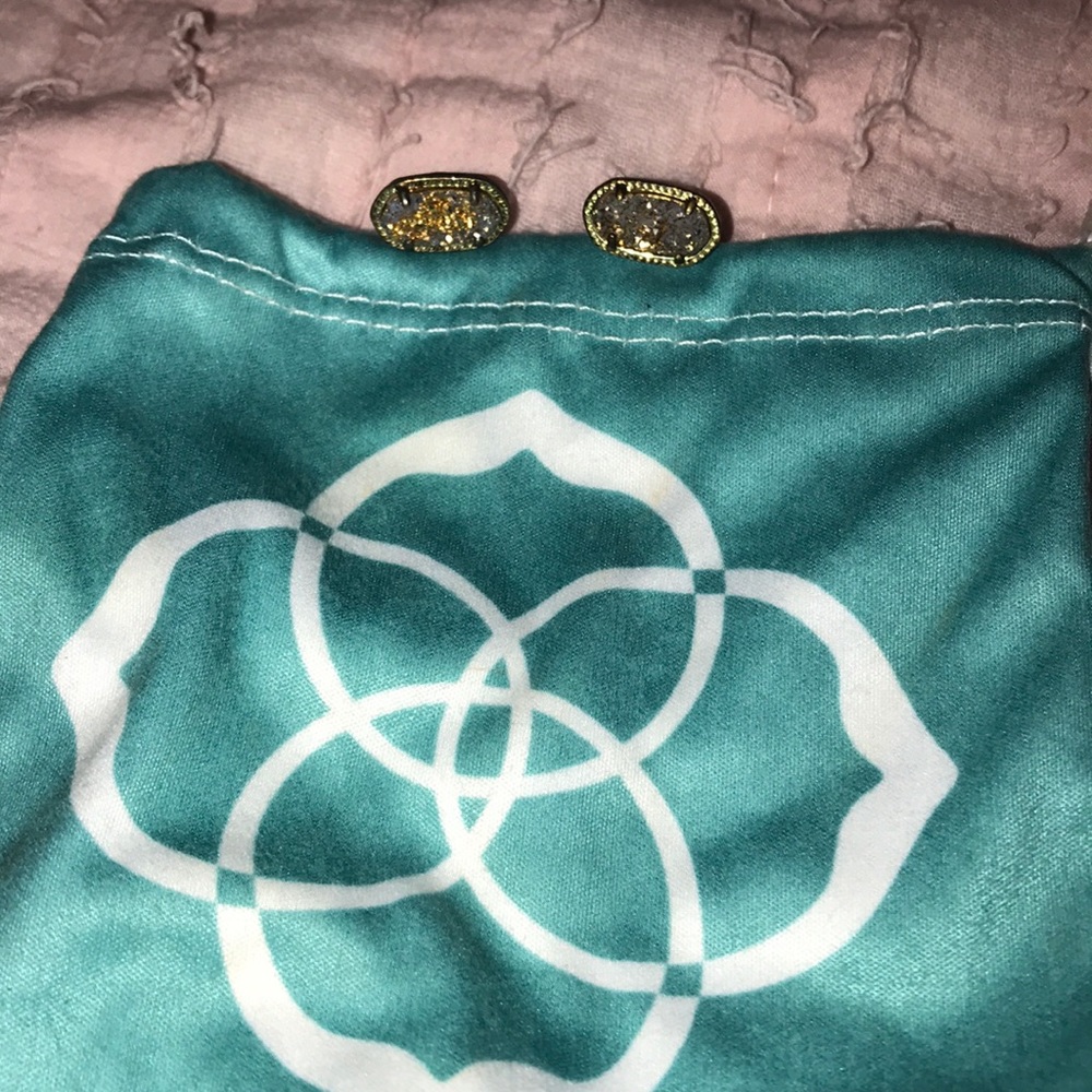 Kendra Scott Drusy Elle Earrings, Tarnished